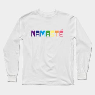 Yoga Pride Rainbow Shirt // Namaste Long Sleeve T-Shirt